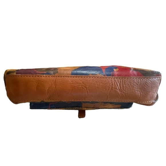 Patricia Nash Avellino Leather Camo Crossbody Bag - Classic Sleek Go-Any Where - Picture 11 of 16